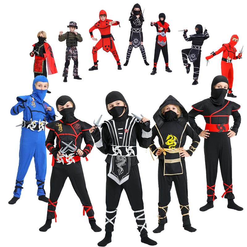 Anime Cosplay Outfit Ideas - Ninja-kostuum voor jongens met accessoires, luxe