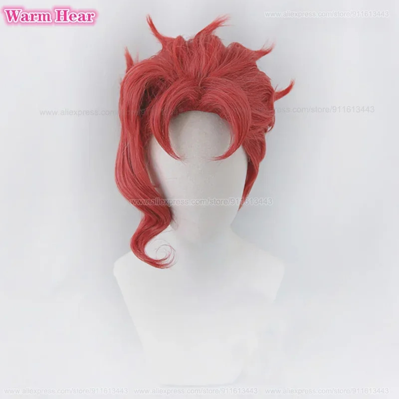Anime Cosplay Red Hair - Noriaki Kakyoin Synthetische Unisex 30 cm
