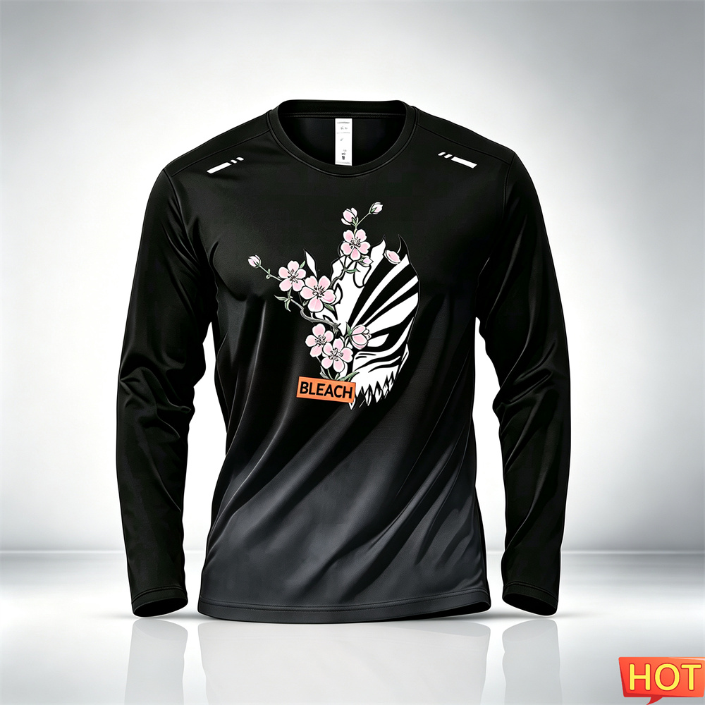 Anime & Cosplay Expo Acx 2025 - Anime-patroon heren T-shirt met lange mouwen,