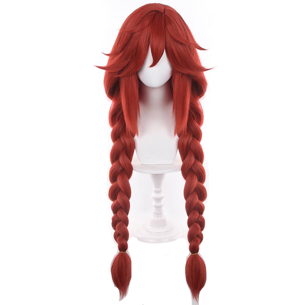 Anime Cosplay Red Hair - Anime Gachiakuta Eishia Stilza Cosplay Pruiken