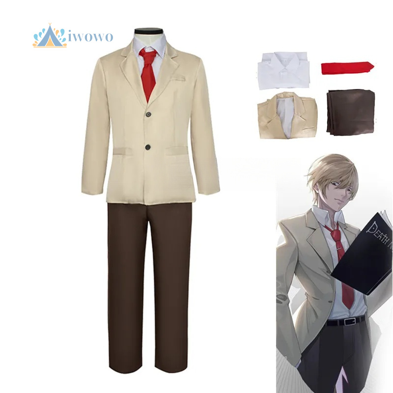Anime Cosplay Dress For Men - Anime Yagami Licht Cosplay Kostuums Outfit
