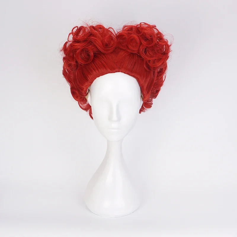 Anime Cosplay Red Hair - Alice Red Queen Cosplay Pruik Queen