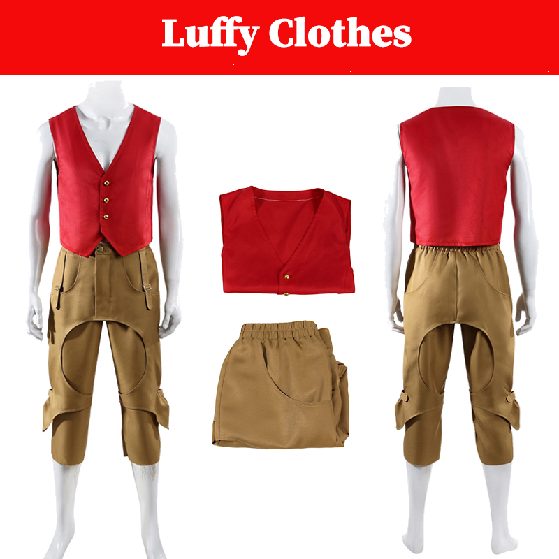 Live Action Anime Cosplay - Luffy Kleding 2026 Live Action TV