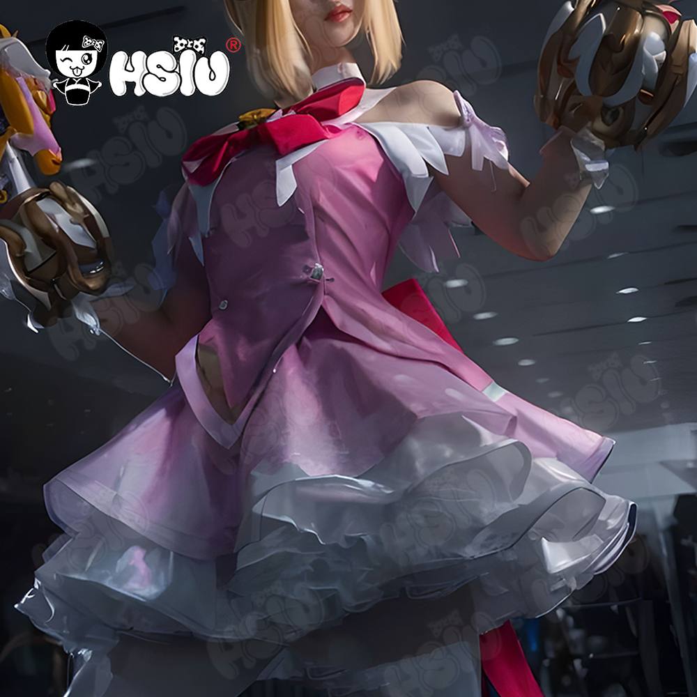 Cosplay Anime Pink Hair - Juno Cosplay Kostuum Pruik HSIU Blond