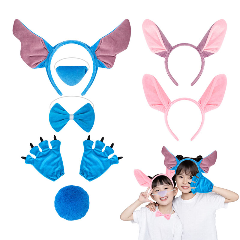 Cosplay Anime Pink Hair - Stitttches Angel Hoofdband Multifunctioneel haar Kind