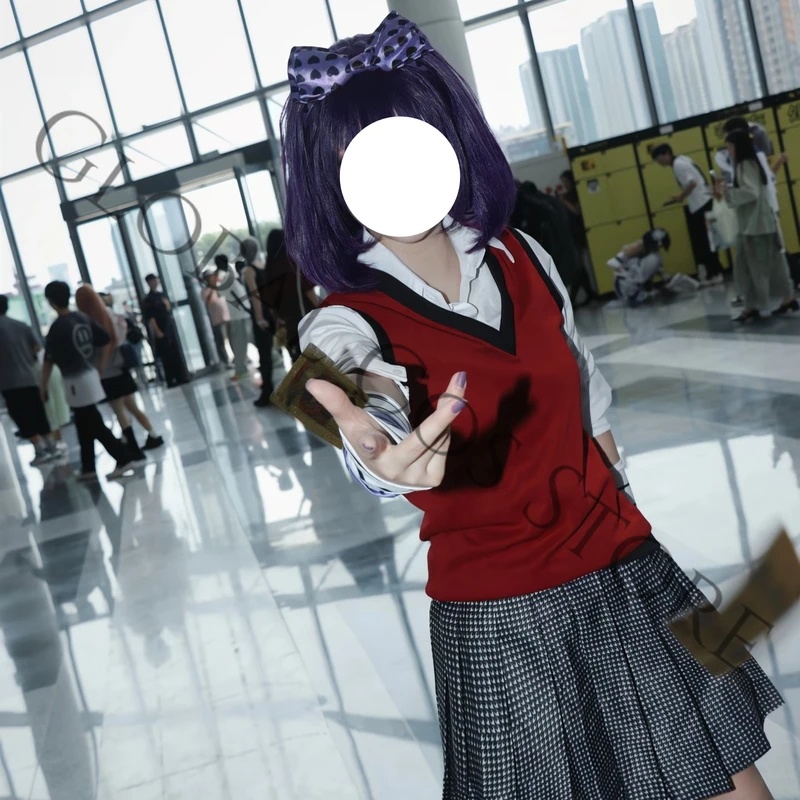 Anime Cosplay Kakegurui - A;3\v,7'd/Midari Ikishima Cosplay Kostuum Dames Jk