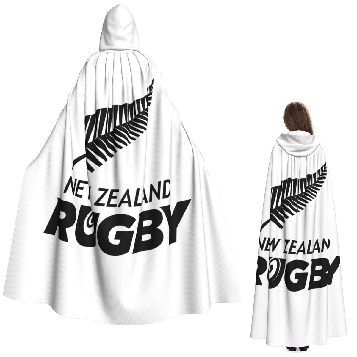 Anime Cosplay New Zealand - All Blacks Nieuw-Zeeland Rugby Lange Capuchon