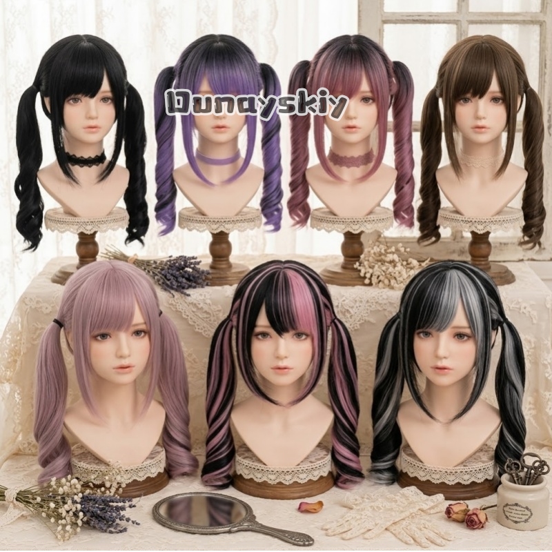 Cosplay Anime Pink Hair - Cosplay Jirai Kei Halloween Party Roze