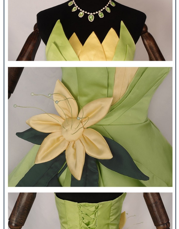 Prinses Tiana Jurk Cosplay Kos - Anime Cosplay Dress For Men recensie en prijs