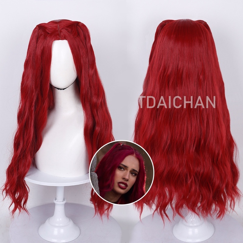 Krullende cosplaypruik Rode pr - Anime Cosplay Red Hair recensie en prijs