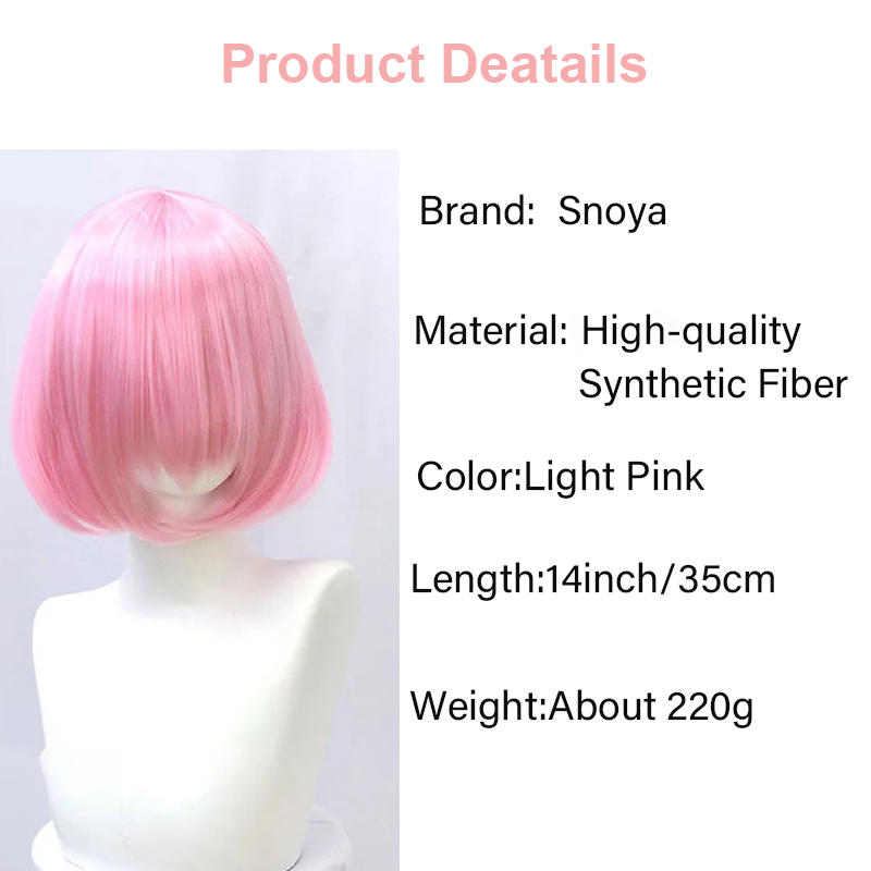 Snoya 35 cm Synthetische korte - Anime Cosplay Red Hair recensie en prijs