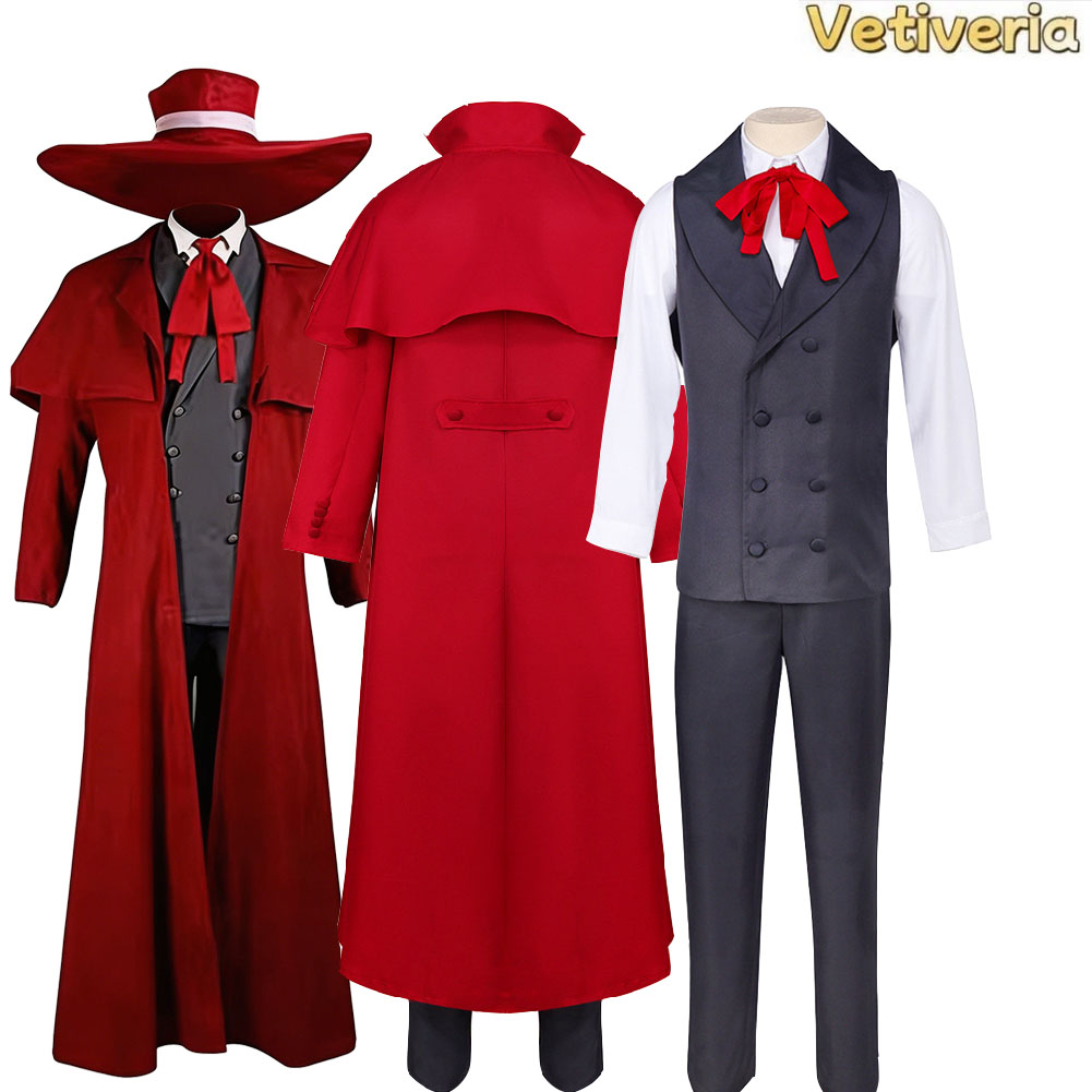 Alucard Cosplay Uniform Kostuu - Anime Cosplay Outfits Male recensie en prijs