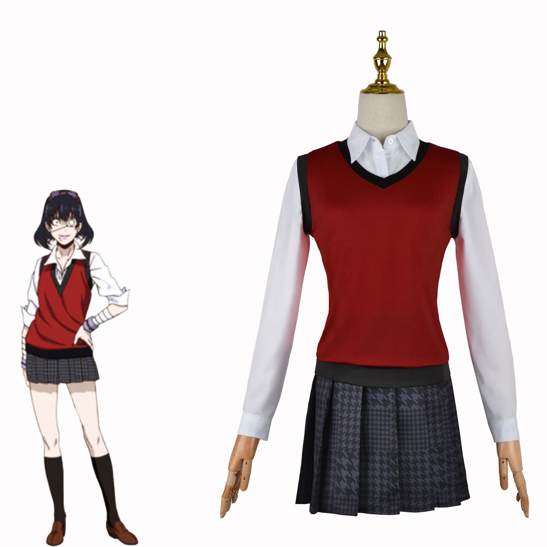 Japanse Schooluniform Vest rok - Anime Cosplay Kakegurui recensie en prijs