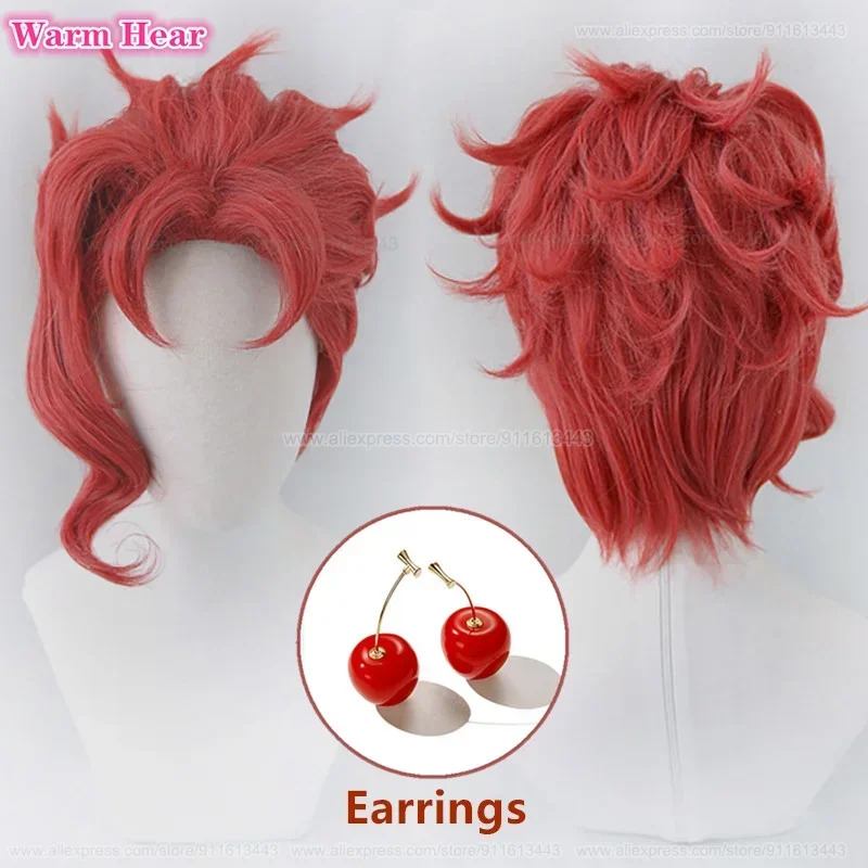Noriaki Kakyoin Synthetische U - Anime Cosplay Red Hair recensie en prijs