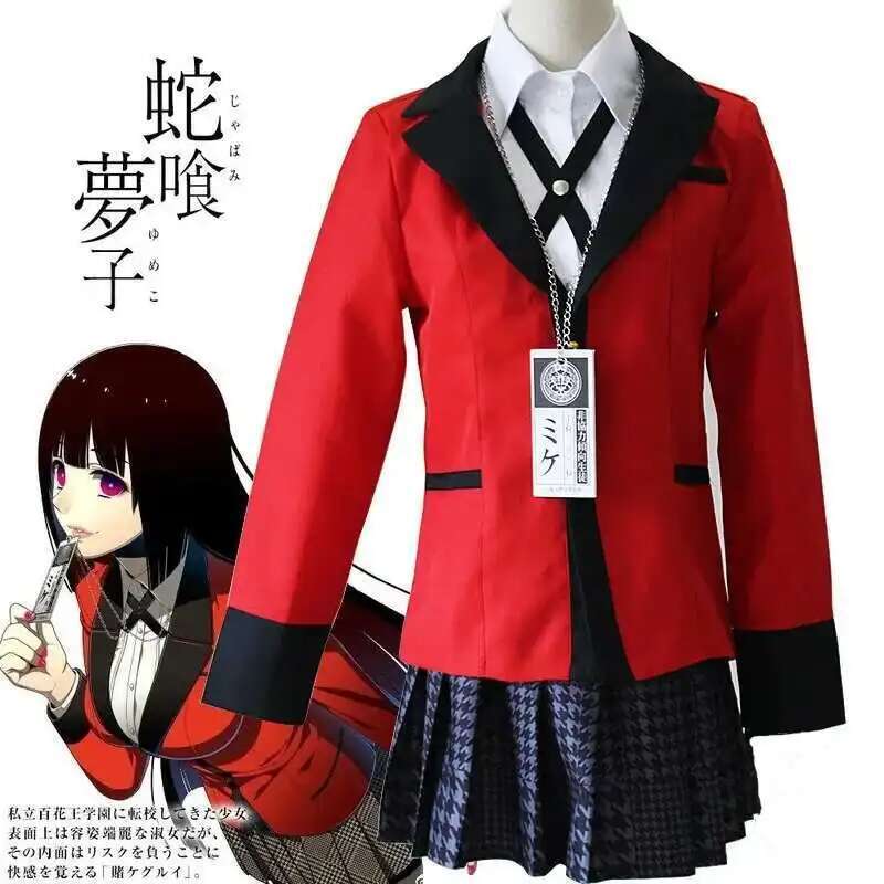 Anime Kakegurui Jabami Yumeko  - Anime Cosplay Kakegurui recensie en prijs