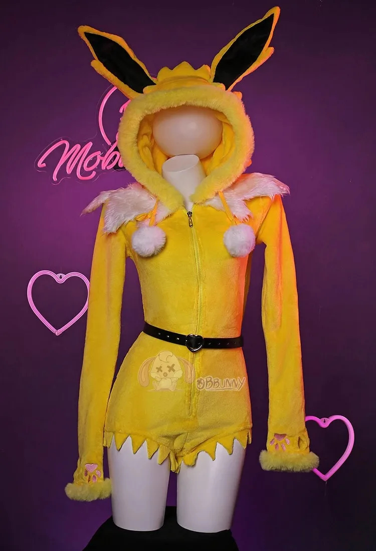 Sexy diepe V bodysuit met capu - Cosplay Anime Bunny Girl recensie en prijs