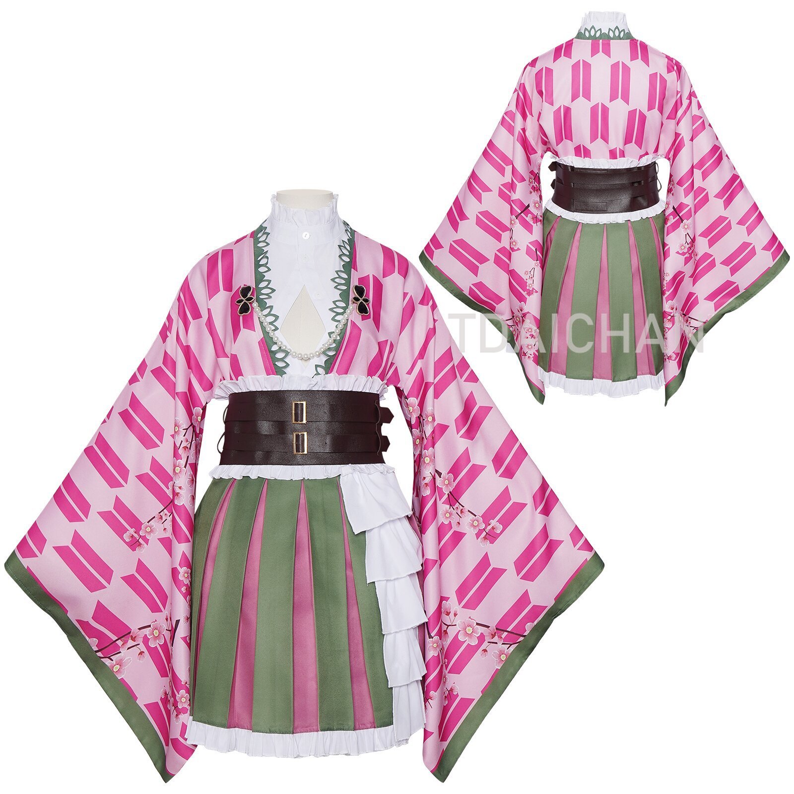 Anime Kanroji Mitsuri Cosplay  - Cosplay Anime Pink Hair recensie en prijs