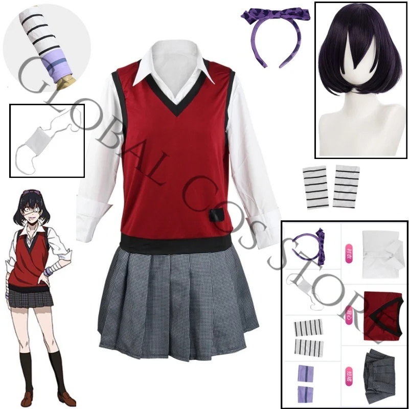 A;3\v,7'd/Midari Ikishima Cosp - Anime Cosplay Kakegurui recensie en prijs