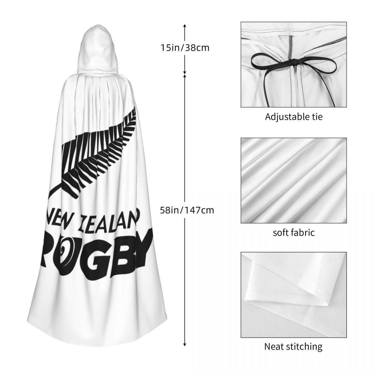 All Blacks Nieuw-Zeeland Rugby - Anime Cosplay New Zealand recensie en prijs