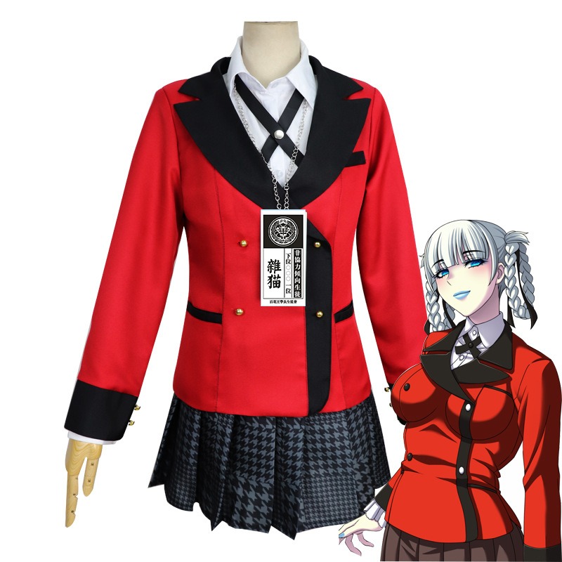 Jabami Yumeko Cosplay Kostuum  - Anime Cosplay Kakegurui recensie en prijs